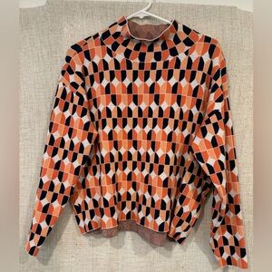 Patterned Anthropologie Maeve sweater
